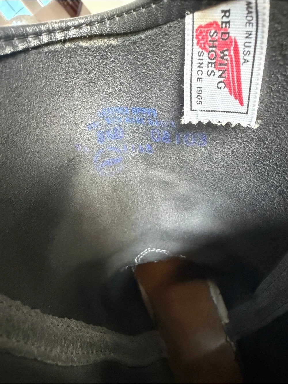 Red Wing 1158 Pecos Men's Bullhide Black Leather Size 8.5D
